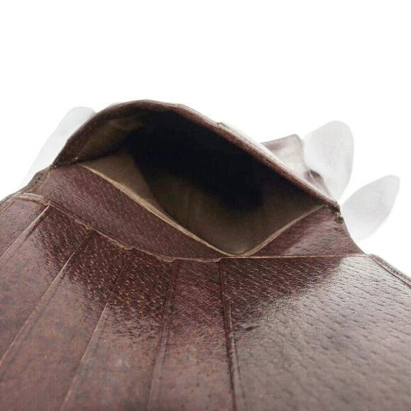 GUCCI Bi -fold Fudta Korn Plate Leather Authentic USED - Picture 10 of 10